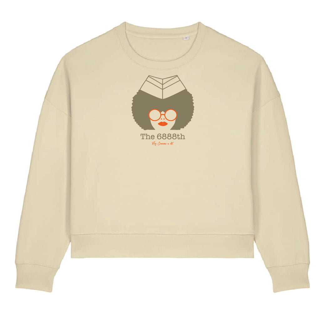 Sweat femme BOXY en coton Bio "6888th"