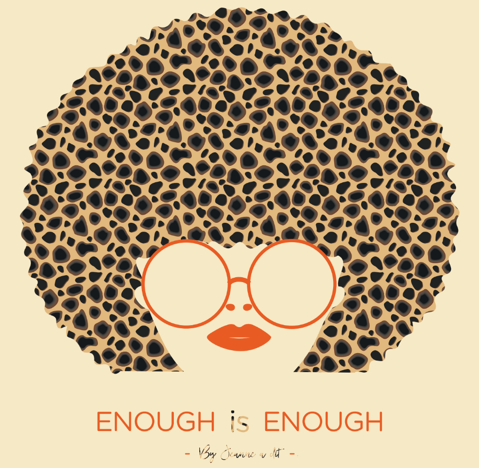 Sweat Bobo "Enough is enough" léopard visuel mini en coton Bio 🌱