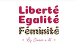 Sweat femme crop en coton Bio " Liberté Égalité Féminité "
