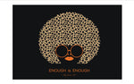 T-shirt femme en coton Bio "Enough is enough " léopard