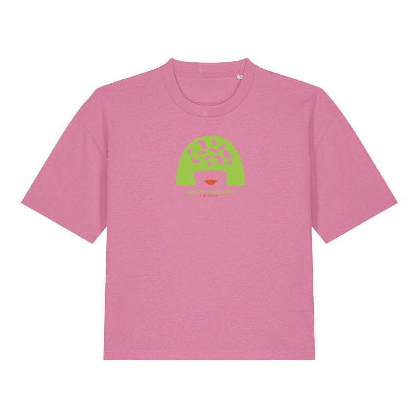 T-shirt femme Juliette "let the music play" en coton Bio