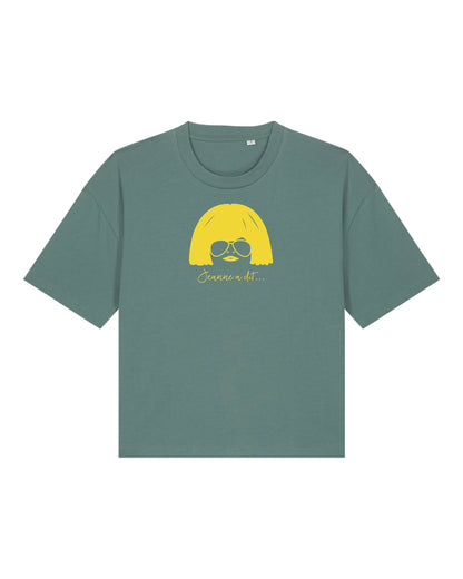 Large women's organic cotton T-shirt "Flower"