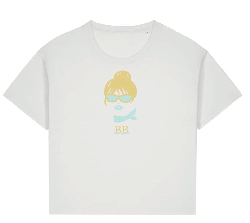 Large women's organic cotton T-shirt "Flower"