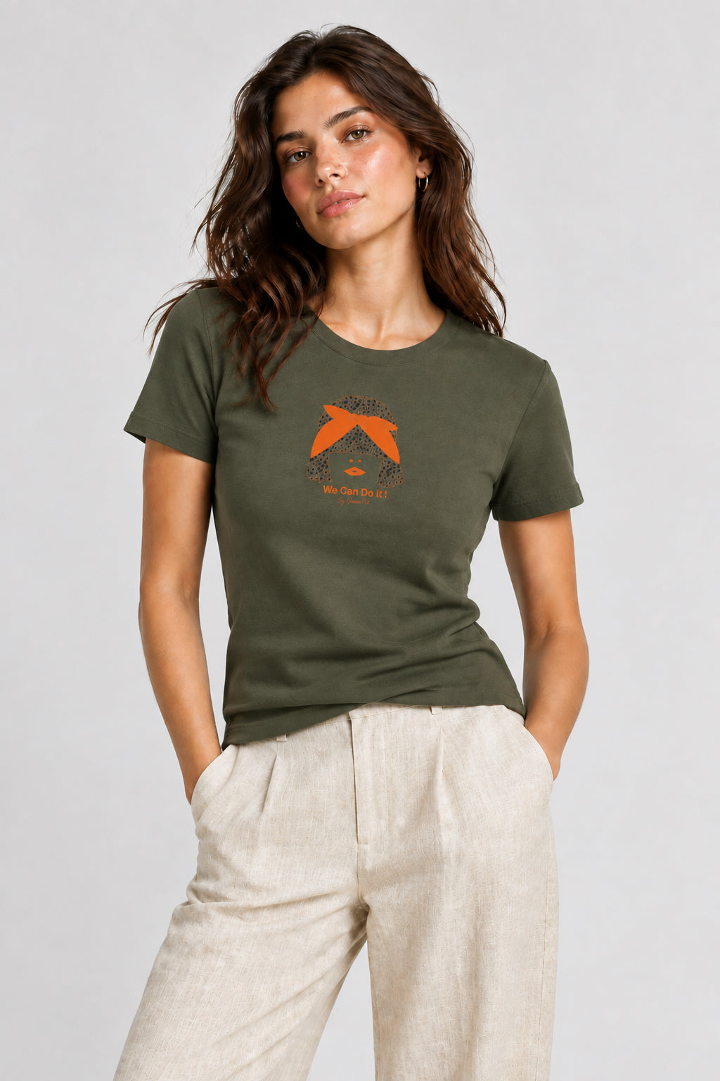 Camiseta mujer algodón orgánico "Cebra"