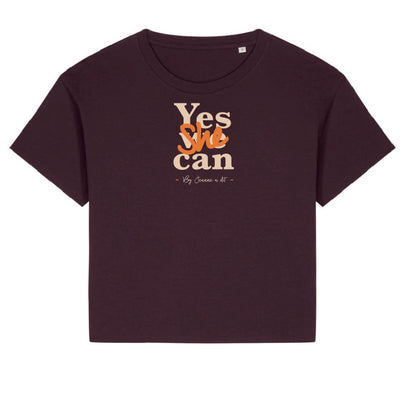 Large women's organic cotton T-shirt "Flower"