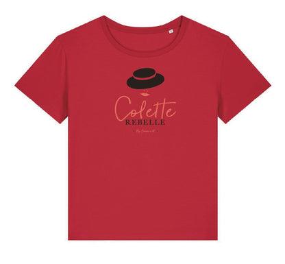 Camiseta de mujer de algodón orgánico "Colette la rebelde"