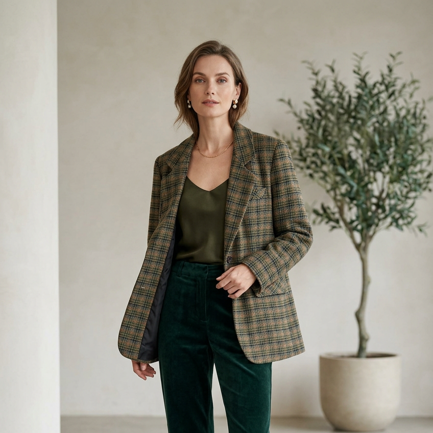 La veste vintages en tweed