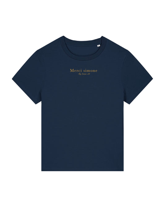 T-shirt femme Alice en coton bio "Merci Simone"
