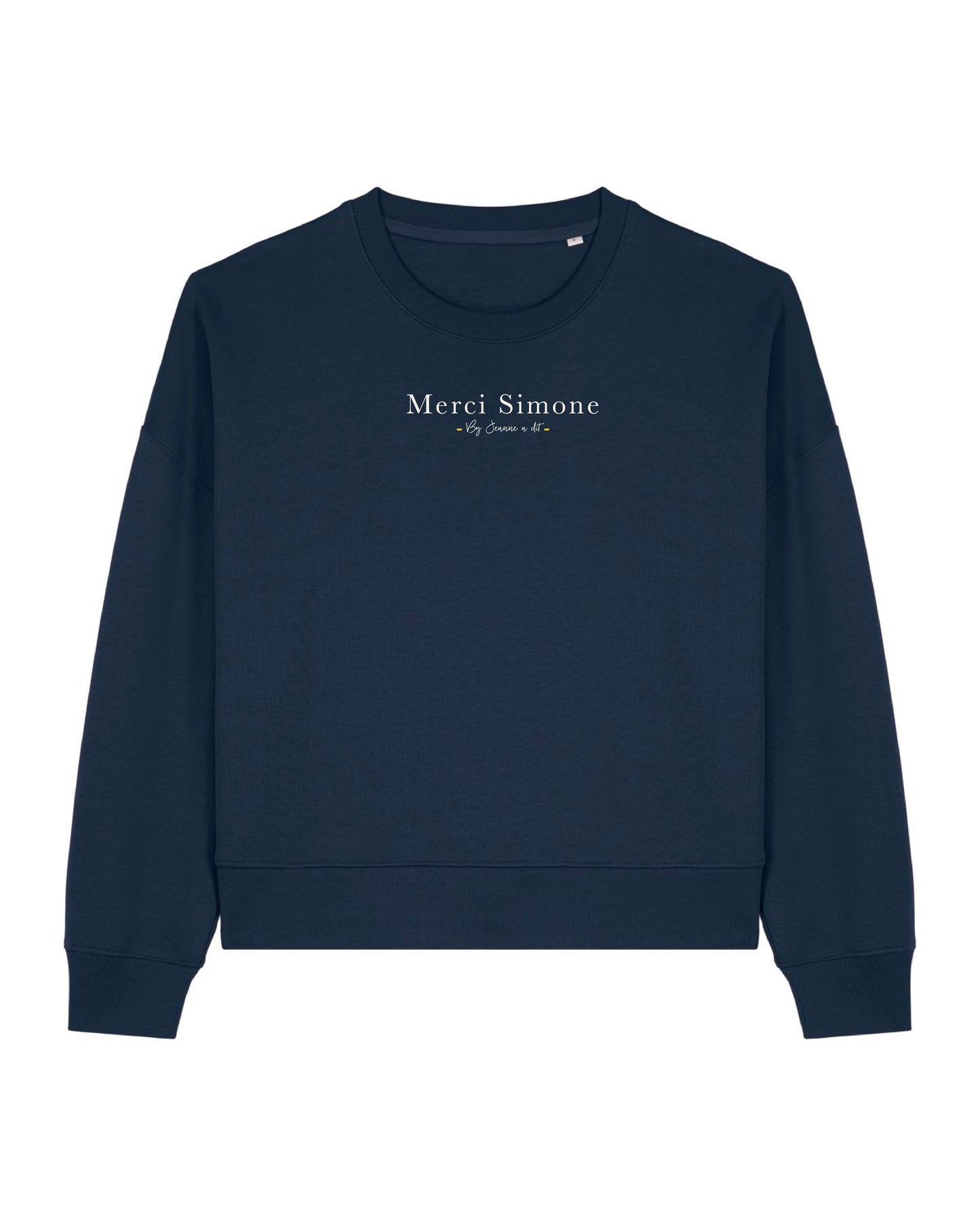 Sudadera cropped de mujer de algodón orgánico "we can do it" leopardo