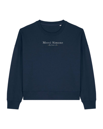 Sudadera cropped de mujer de algodón orgánico "we can do it" leopardo