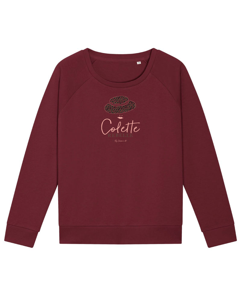 Sweat femme en coton Bio "Colette la rebelle"