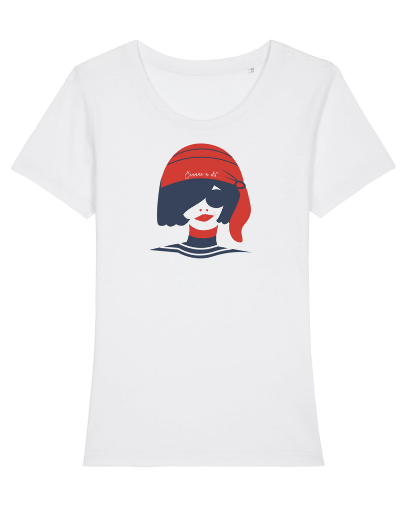 Tee-shirt  basic " Jeanne la Pirate "  coton Bio 🌱