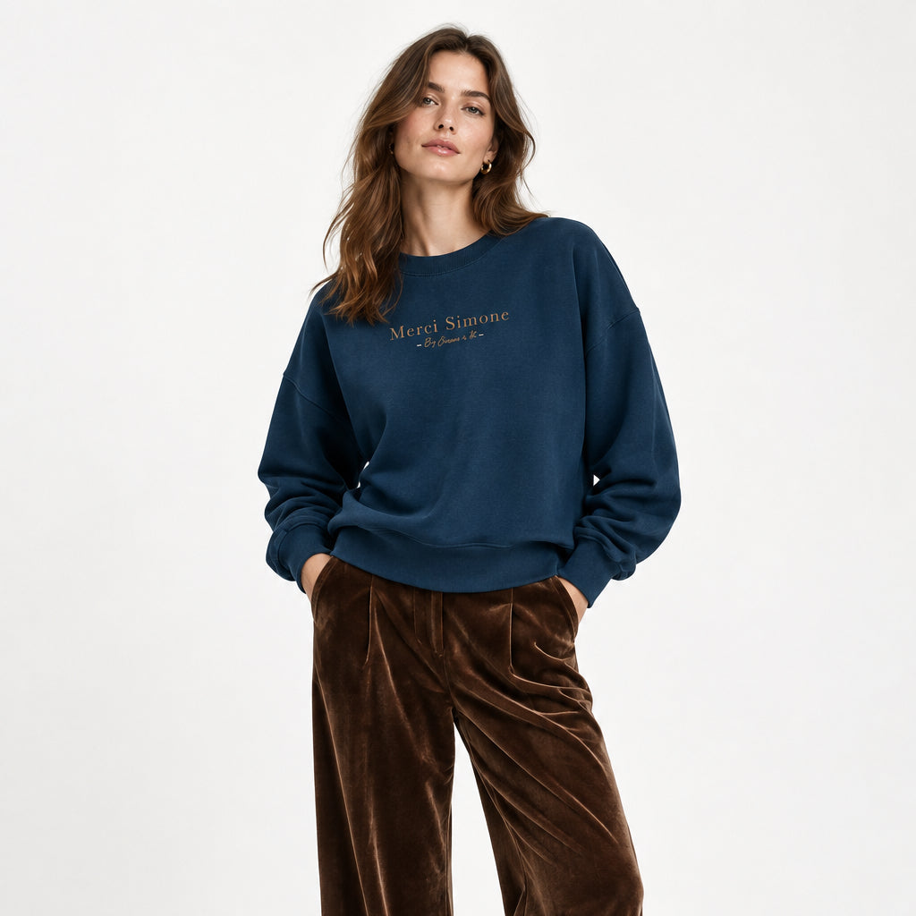 Sudadera cropped de mujer de algodón orgánico "we can do it" leopardo