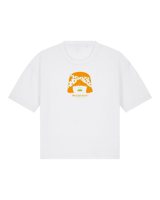 T-shirt femme Juliette "we can do it" en coton Bio