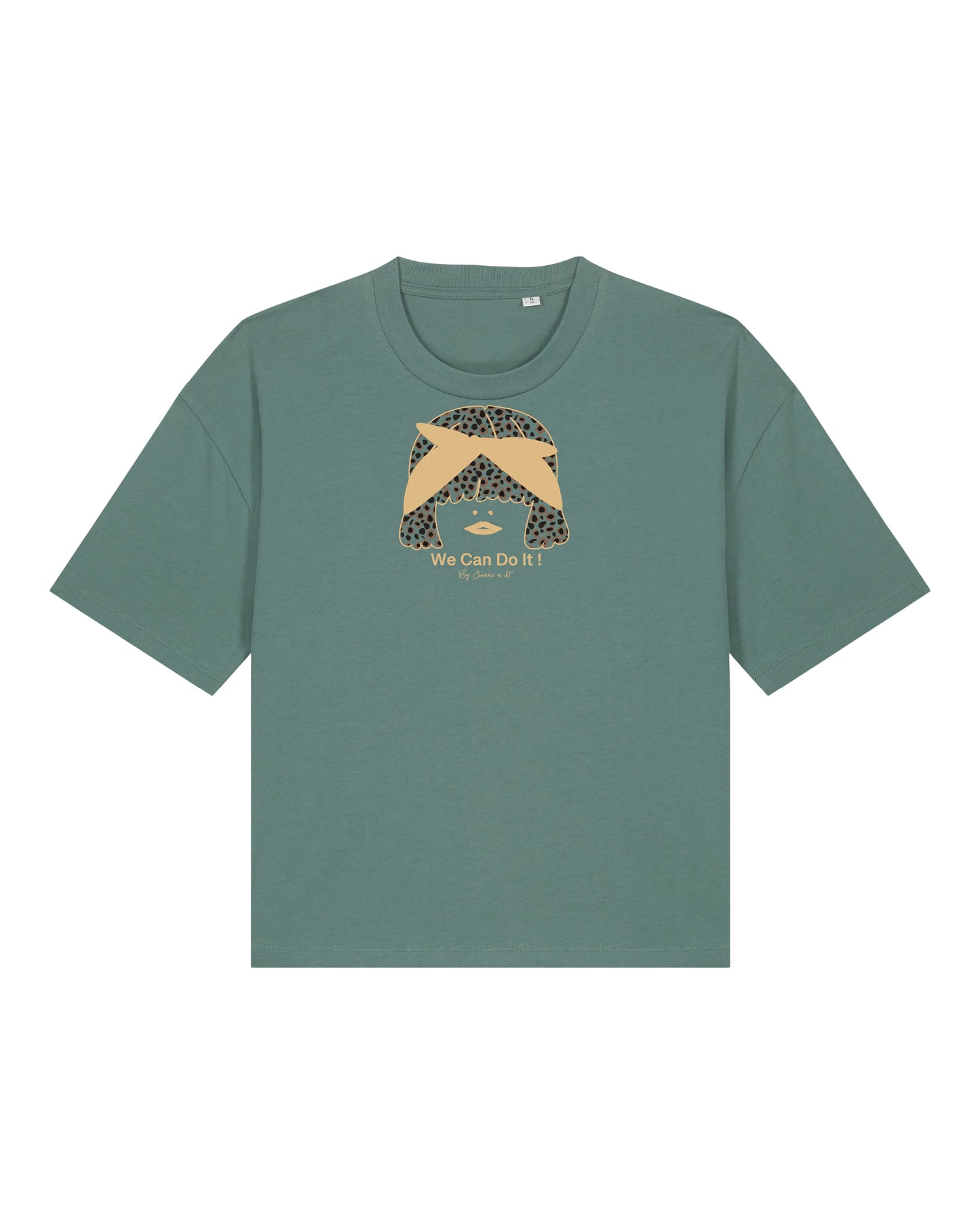 Large women's organic cotton T-shirt "Flower"