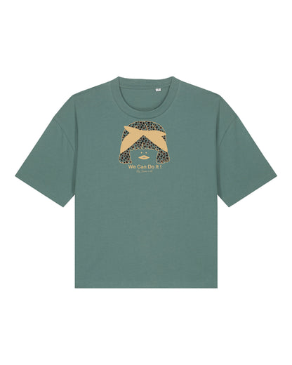 Large women's organic cotton T-shirt "Flower"