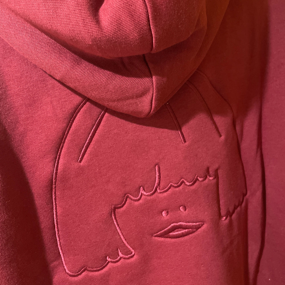 Women's zipped sweatshirt lined with organic cotton "So Sweet"