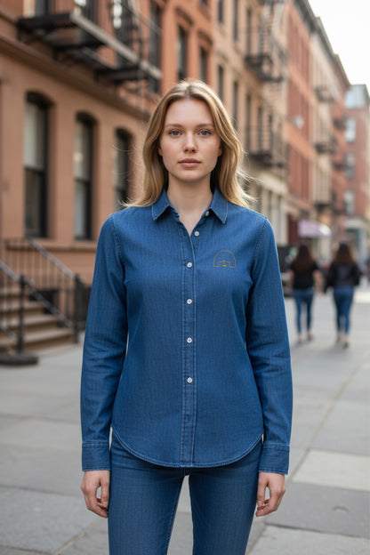 La chemise jean de Jeanne