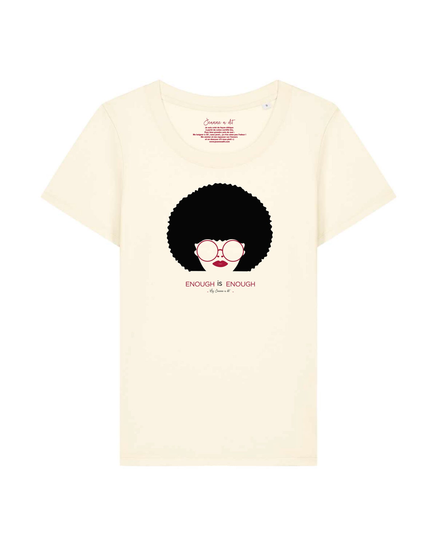 Camiseta mujer algodón orgánico "Cebra"