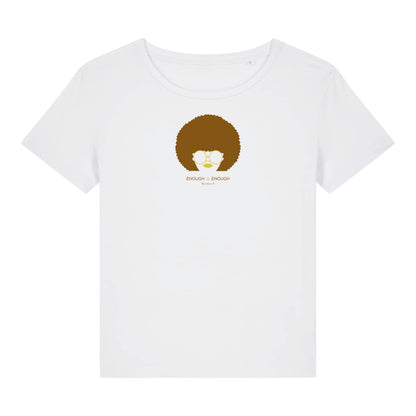 Women's organic cotton "Yes she can" leopard t-shirt
