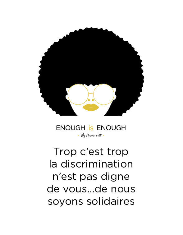 T-shirt femme en coton Bio "Enough is enough "