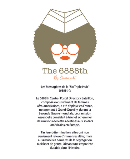 T-shirt femme en coton Bio George "The 6888th"