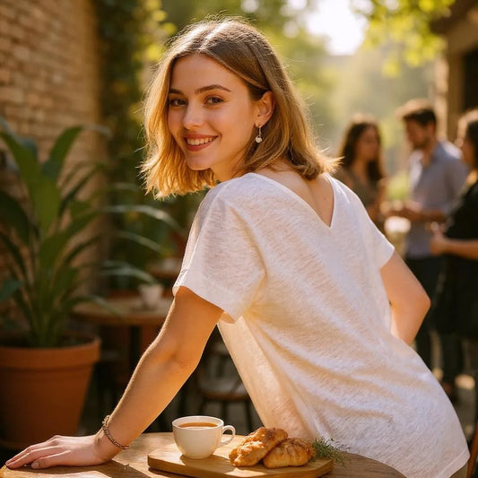 T-shirt Emma lin/coton Made in France