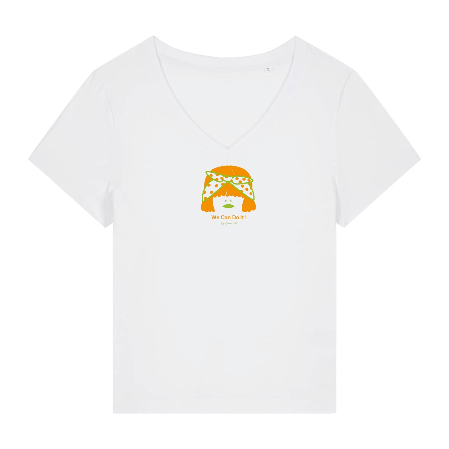 Camiseta de algodón orgánico mujer George "We can do it"