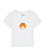 George "Iconic" organic cotton women's t-shirt with mini visual