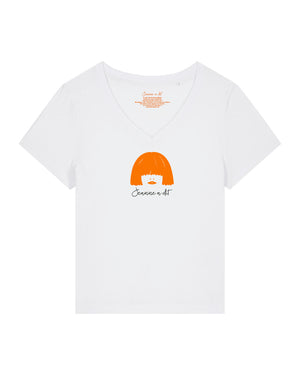 George "Iconic" organic cotton women's t-shirt with mini visual