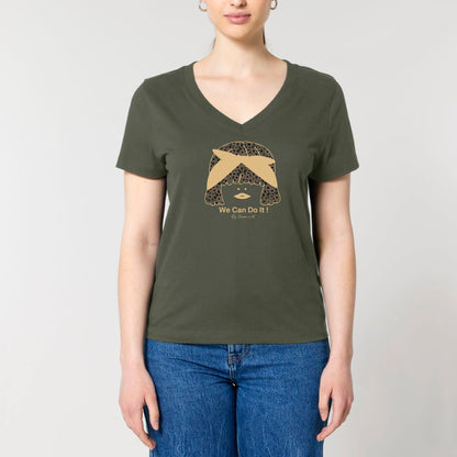 Camiseta de algodón orgánico mujer George "We can do it"