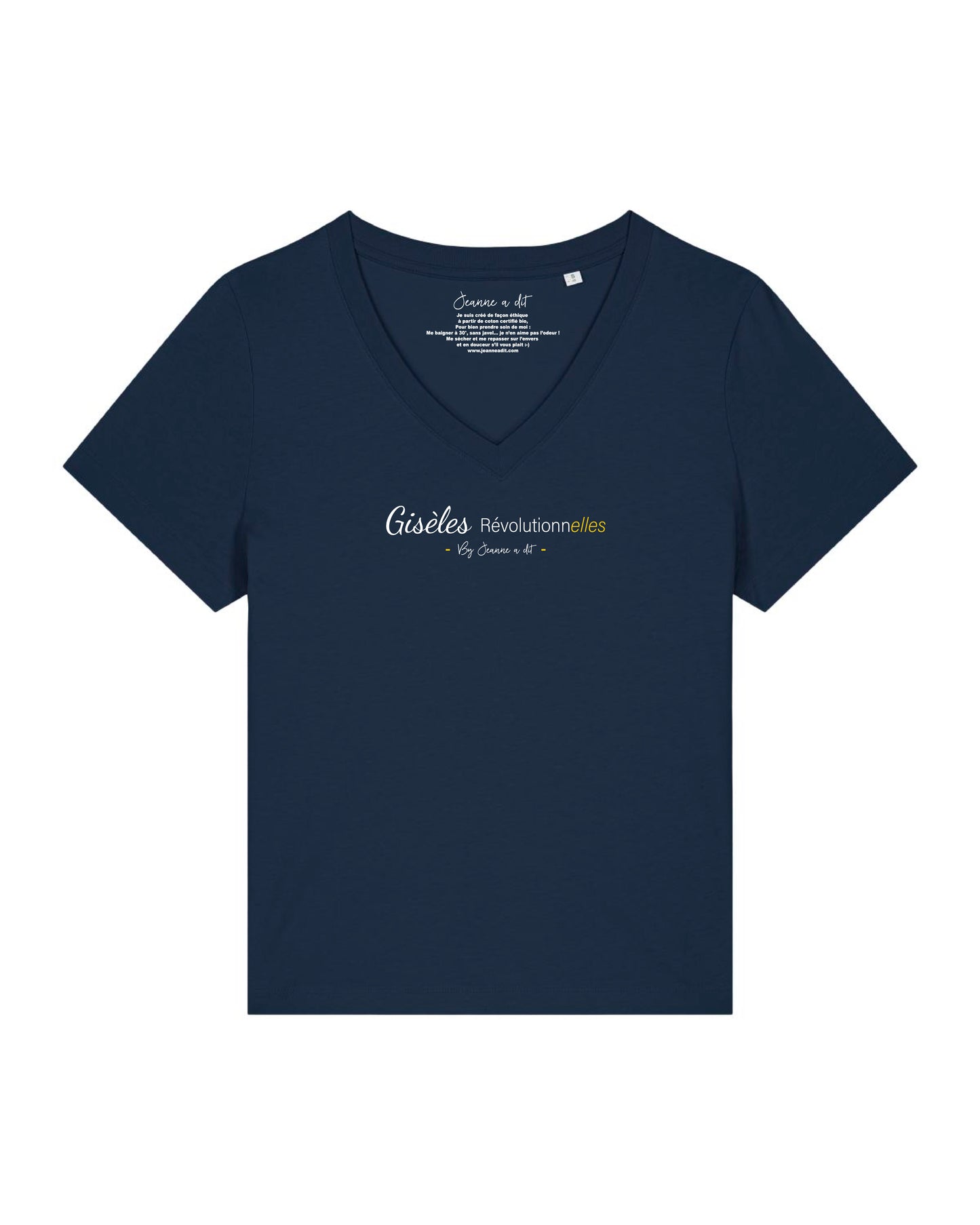 T-shirt femme en coton bio George " Giselles révolutionnelle "