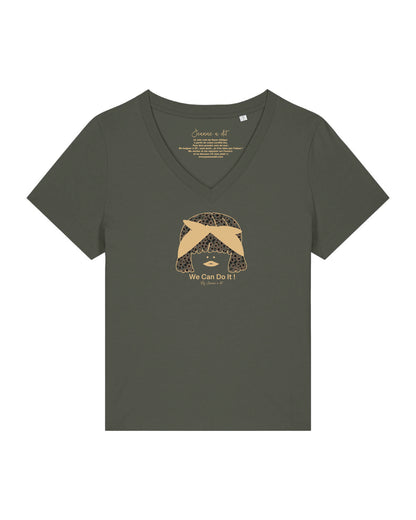 Camiseta de algodón orgánico mujer George "We can do it"