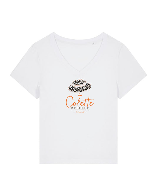 T-shirt femme en coton Bio George "Colette Rebelle"