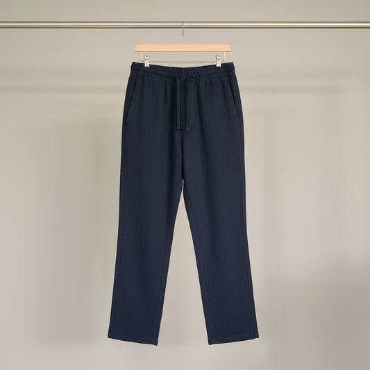 Pantalon droit en molleton