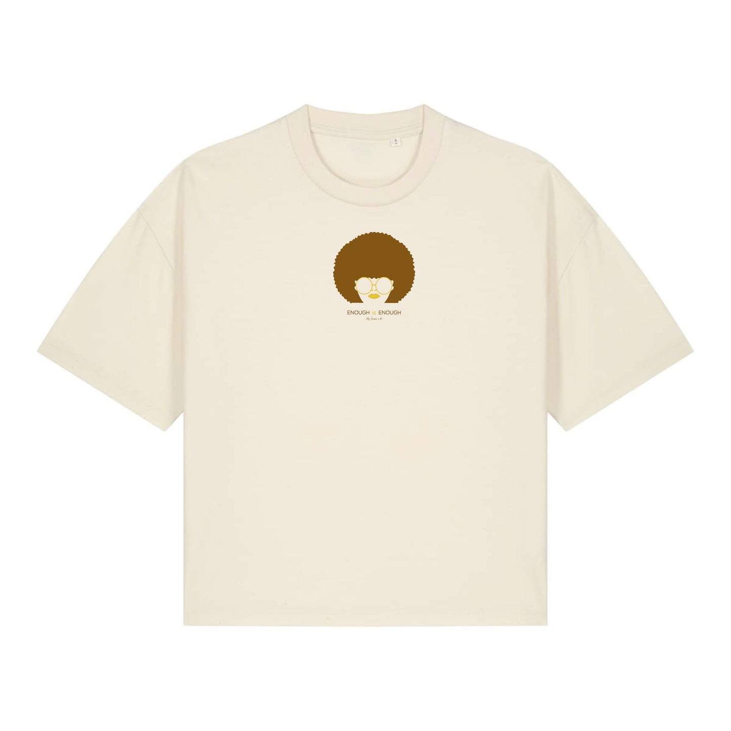 Large women's organic cotton T-shirt "Flower"