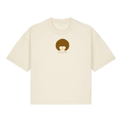 Large women's organic cotton T-shirt "Flower"