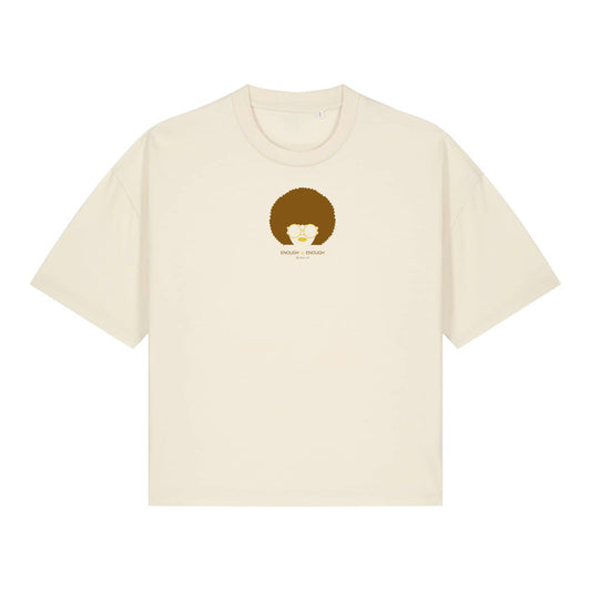 T-shirt femme "Juliette" en coton bio "Enough is Enough"