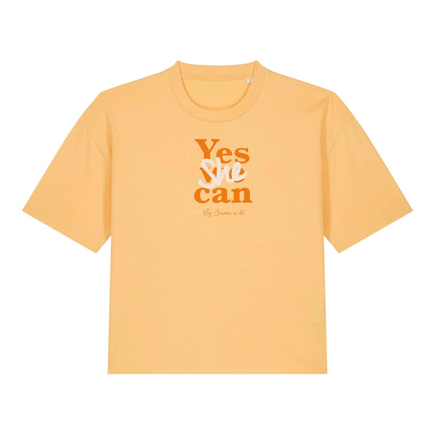 Large women's organic cotton T-shirt "Flower"