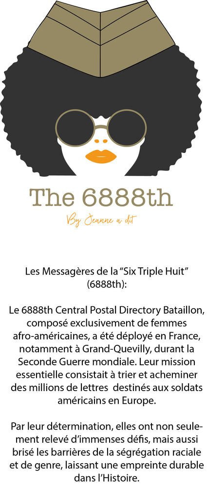 T-shirt femme large en coton Bio "The 6888th"