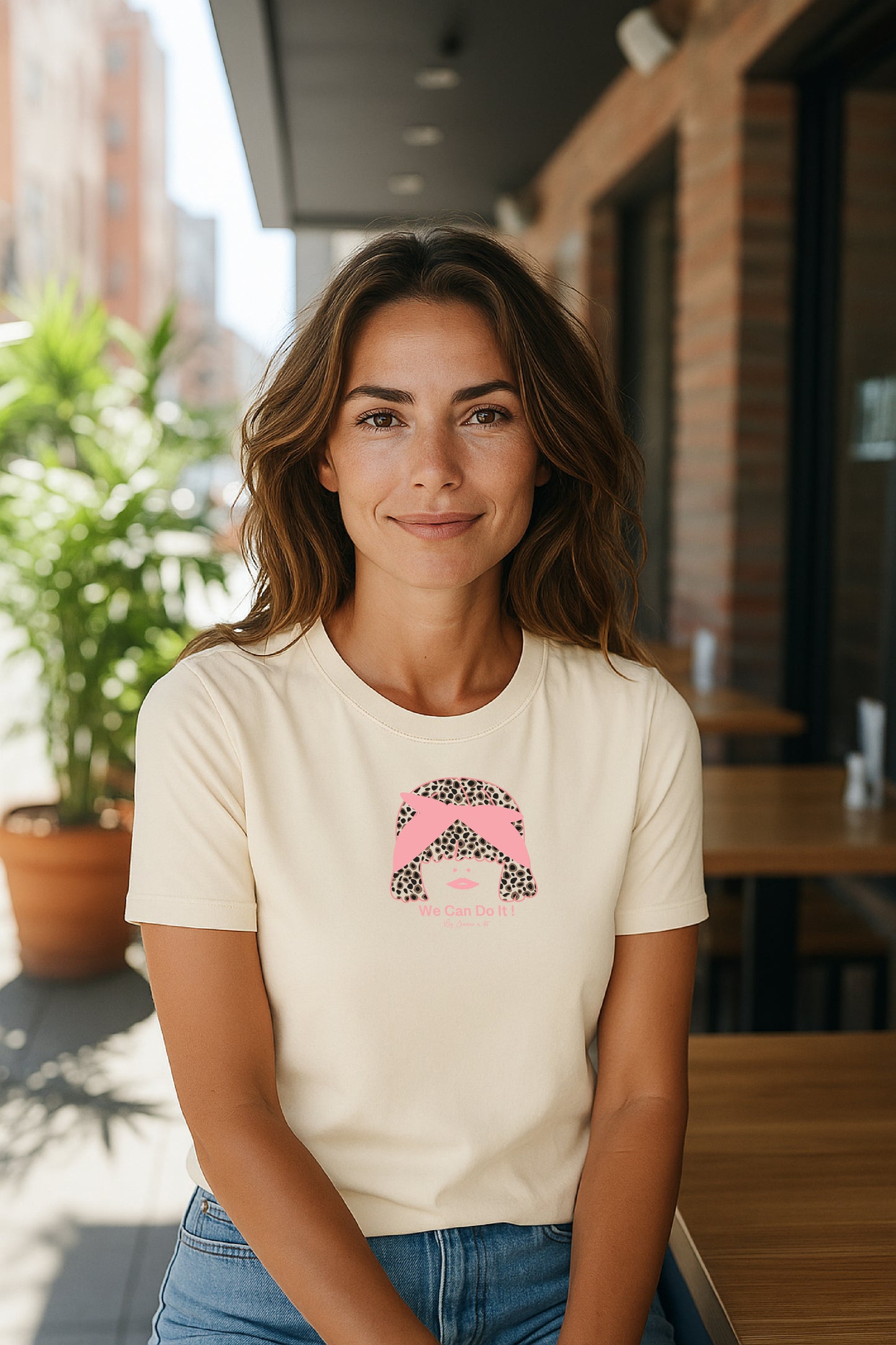 Women's organic cotton t-shirt "We Can Do It"