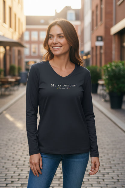 Camiseta de mujer "Iconic" de manga larga de algodón orgánico