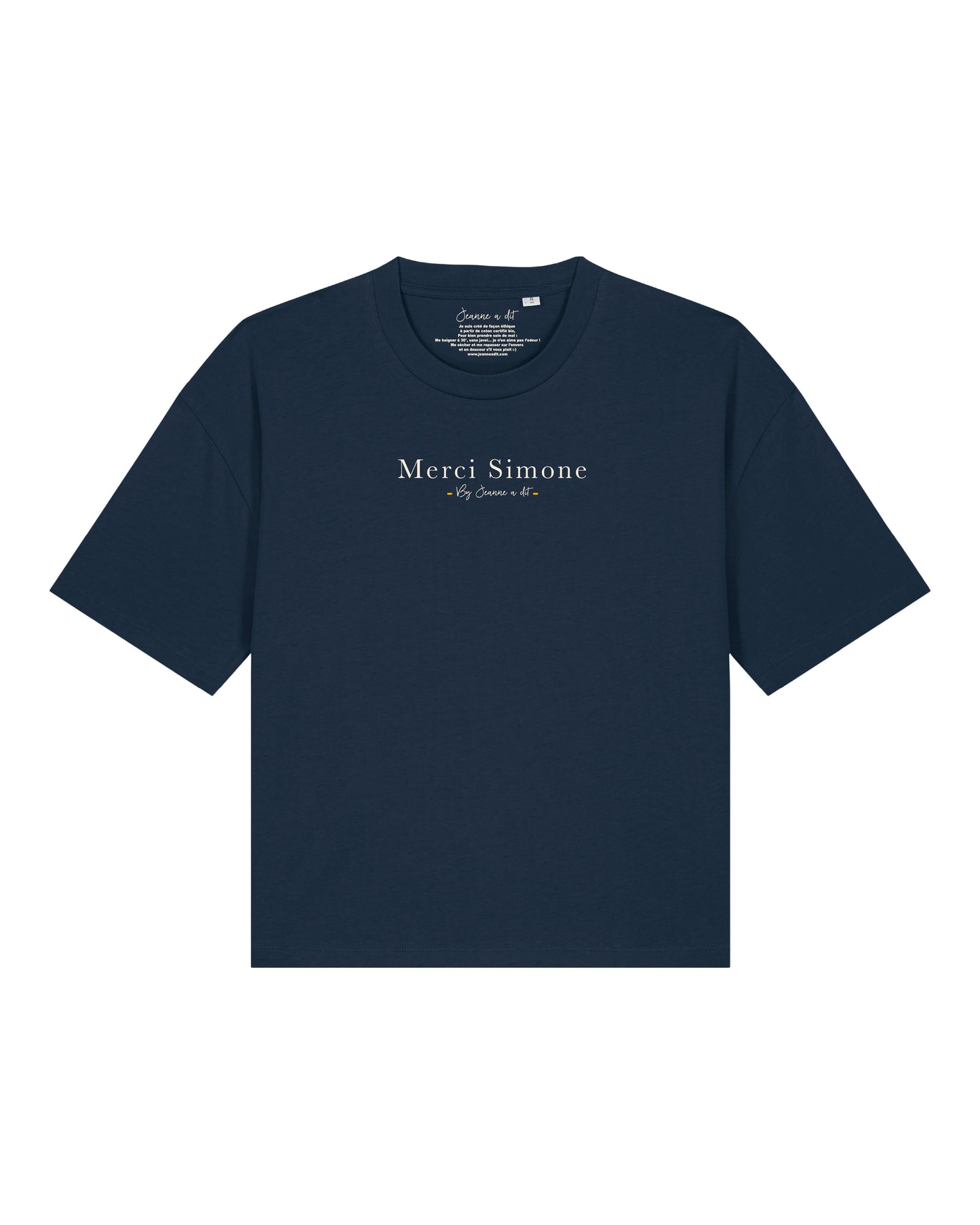 Camiseta grande de mujer de algodón orgánico "Flor"