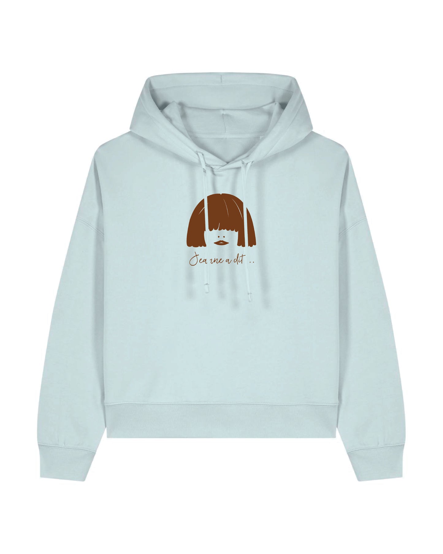 Sudadera con capucha Cropissime para mujer de "Jeanne" en algodón orgánico