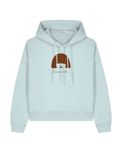 Sudadera con capucha Cropissime para mujer de "Jeanne" en algodón orgánico