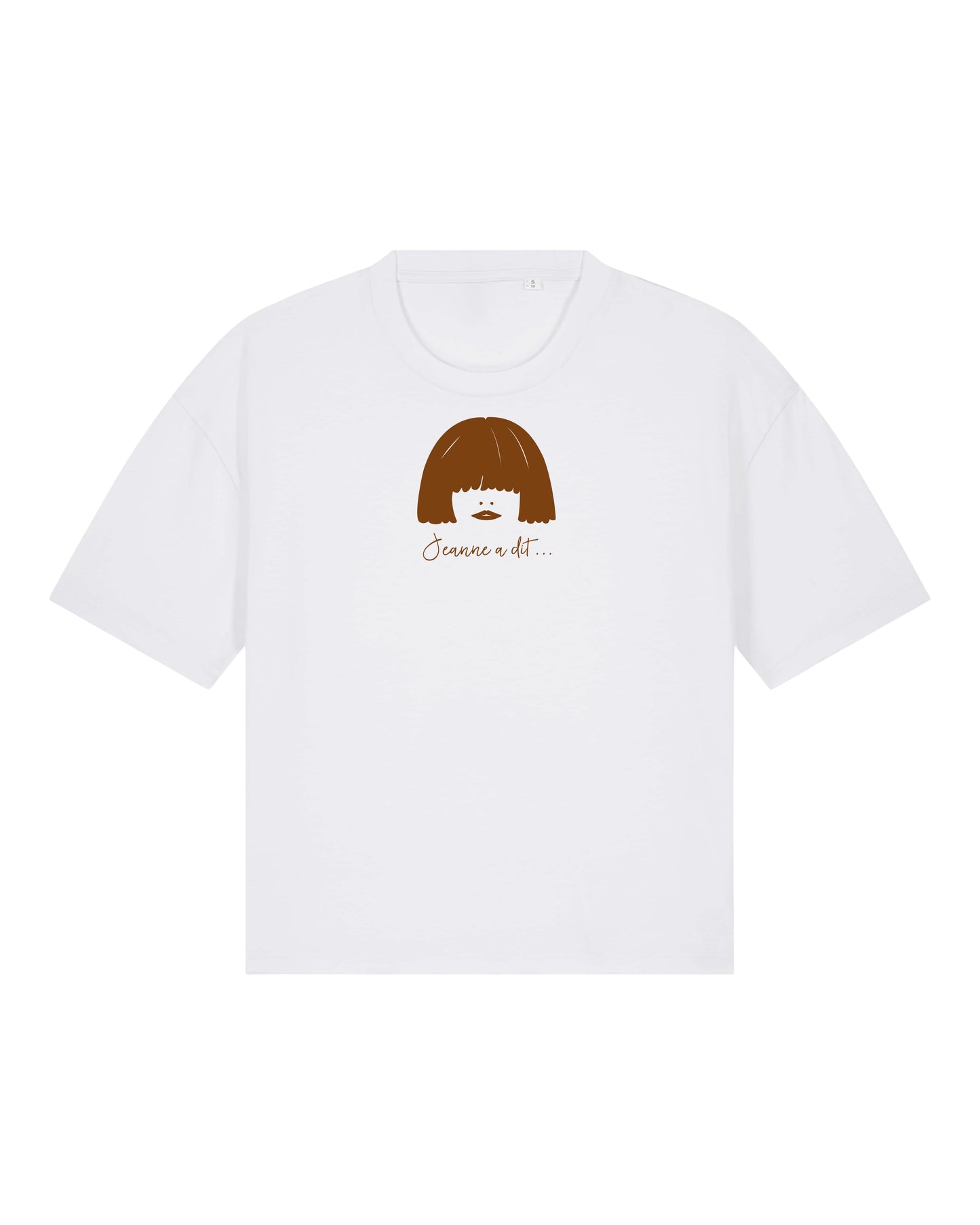 Large women's organic cotton T-shirt "Flower"