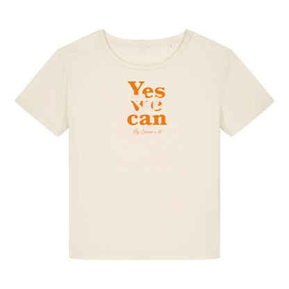 T-shirt femme Rosa en coton Bio " Yes she can "