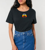 T-shirt femme en coton Bio Rosa "Peace & Love"
