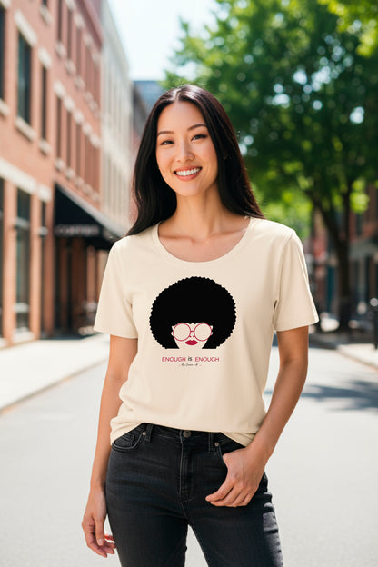 Camiseta mujer algodón orgánico "Cebra"