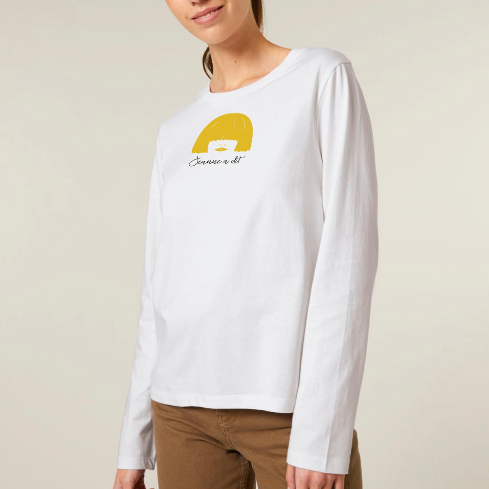 Women's long-sleeved organic cotton T-shirt "Bayadère"